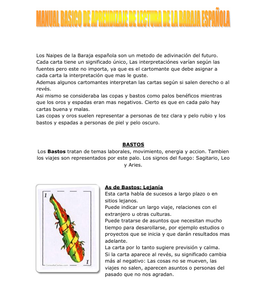 Pack 9 Guias Definitivas de Lectura de la Baraja Española (PDF)